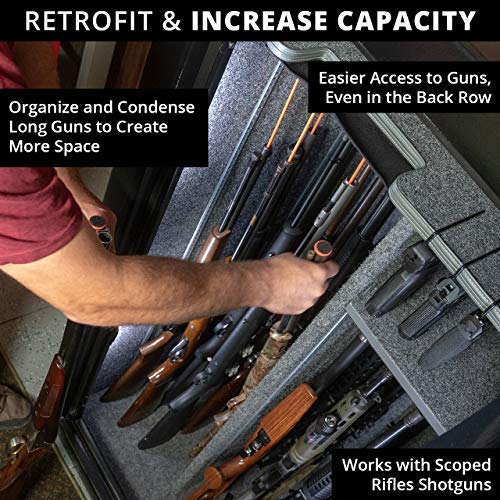 Storage Solutions Rifle Rods Starter Kit with Shelf Liner ...