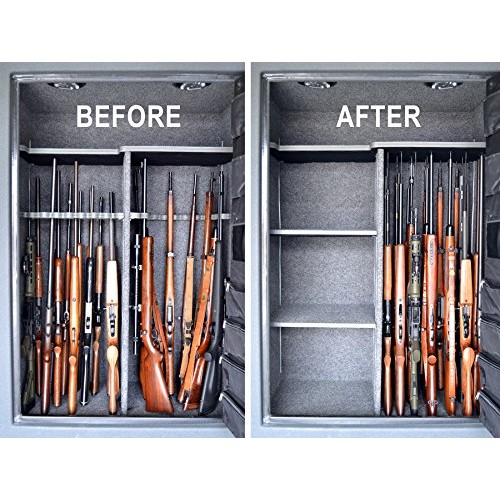 Storage Solutions Rifle Shot Safe Rod Organizer Plastic Hoo...