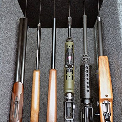 Storage Solutions Rifle Shot Safe Rod Organizer Plastic Hoo...