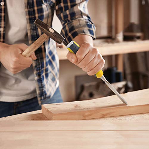 pla Premium Wood Chisel Set for Woodworking, Carving, Soft Grip...
