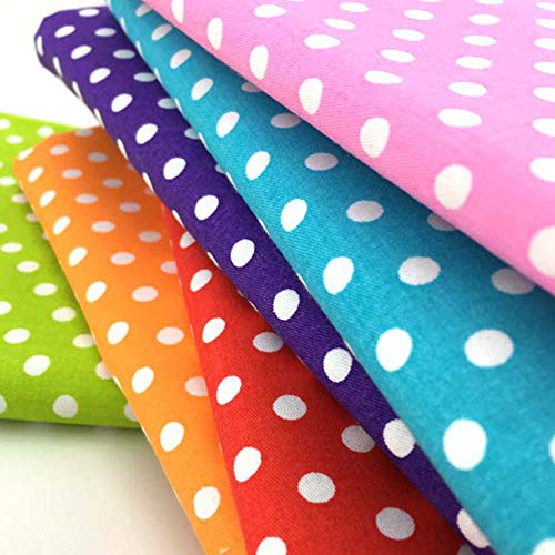 Guofa 160×50cm/62.99×19.69inch Quilting Fabric Lovely Polka Dot Pa...