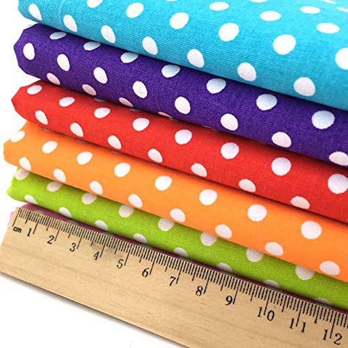 Guofa 160×50cm/62.99×19.69inch Quilting Fabric Lovely Polka Dot Pa...