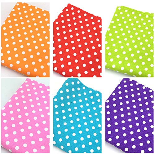 Guofa 160×50cm/62.99×19.69inch Quilting Fabric Lovely Polka Dot Pa...