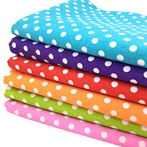 Guofa 160×50cm/62.99×19.69inch Quilting Fabric Lovely Polka Dot Pa...