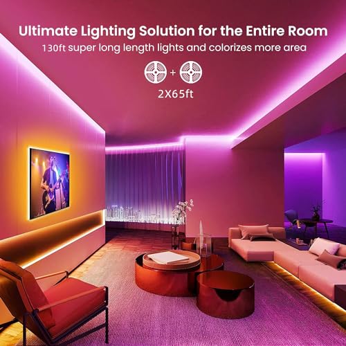 GUPUP 30 FT LED Strip Lights,Rope Lights,Bluetooth APP Control,Col...