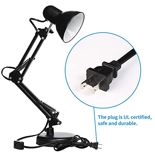 Gupuzm Led Desk Lamp with Clamp - Swing Arm Desk Lamp with 1 LED C...
