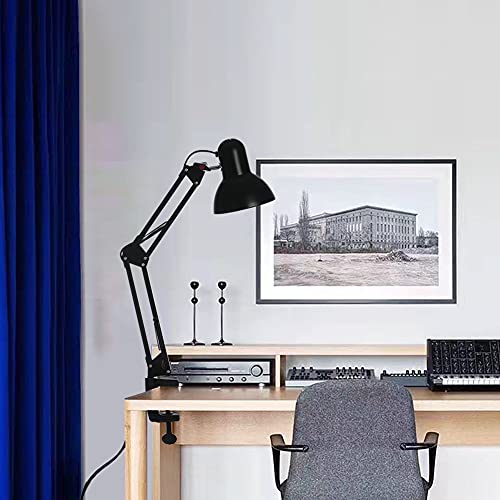 Gupuzm Led Desk Lamp with Clamp - Swing Arm Desk Lamp with 1 LED C...