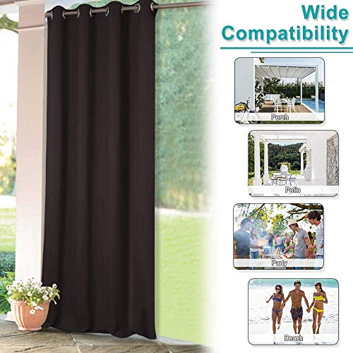 Outdoor Privacy Curtain for Pergola, Aquarelle Amantias with Autum...