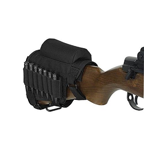 GVN Portable Adjustable Tactical Buttstock Shell Holder Cheek Rest...