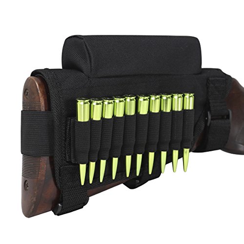 GVN Portable Adjustable Tactical Buttstock Shell Holder Cheek Rest...