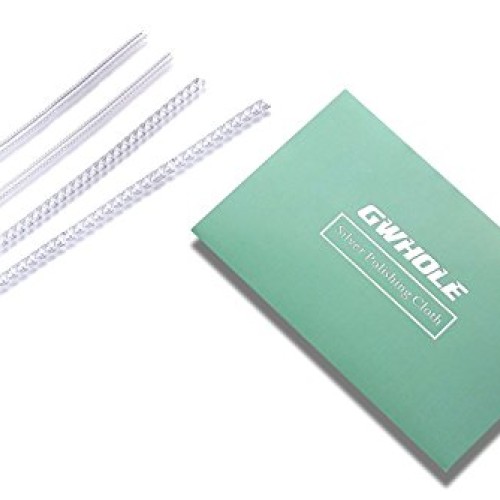 GWHOLE Ring Size Adjuster with Silver Polishing Cloth,Set of 4 2m...