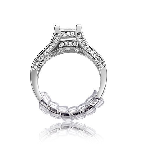 GWHOLE Ring Size Adjuster with Silver Polishing Cloth,Set of 4 2m...