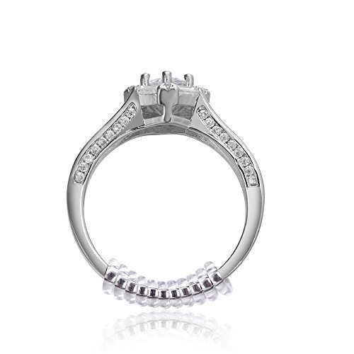 GWHOLE Ring Size Adjuster with Silver Polishing Cloth,Set of 4 2m...