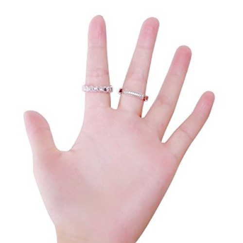 GWHOLE Ring Size Adjuster with Silver Polishing Cloth,Set of 4 2m...