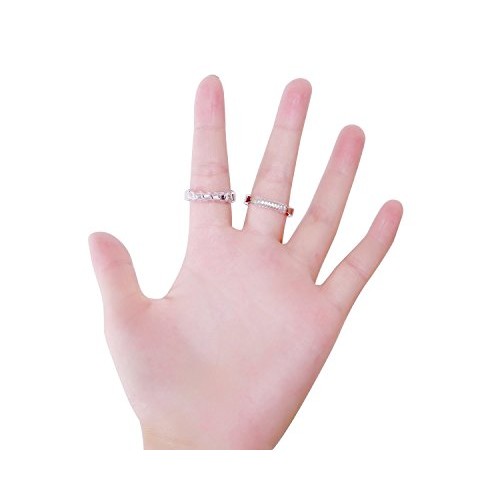 GWHOLE Ring Size Adjuster with Silver Polishing Cloth,Set of 4 2m...