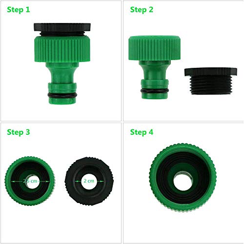 GWOKWAI Irrigation System with Digital Timer, 82ft Automatic Garde...