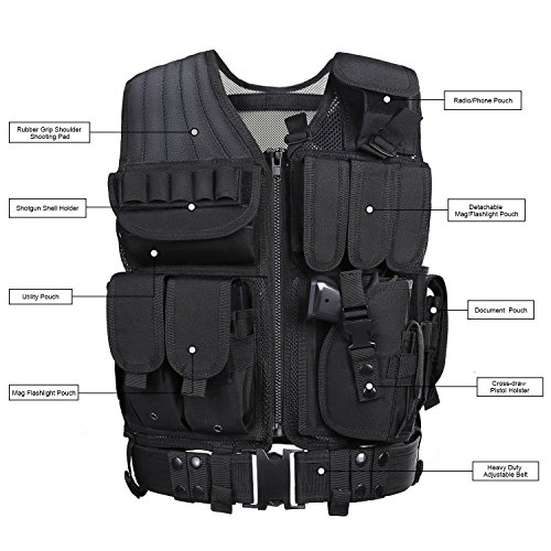 GZ XINXING Tactical Airsoft CS Vest Black
