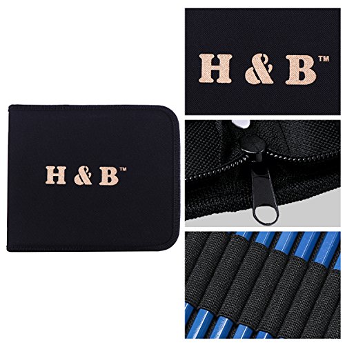 H & B Sketching Pencils Set, 33-Piece Drawing Pencils and Sketch K...