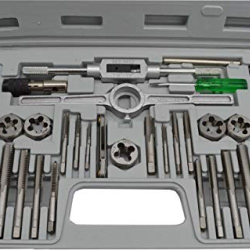 H.C Tap and Die Set 40-Piece- SAE inch size tap and die sets Threa...