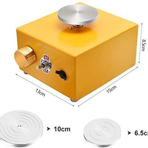 with 2 Mini Turntable Pottery Wheel Machine, Electric Pottery Whee...