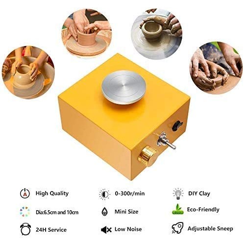 with 2 Mini Turntable Pottery Wheel Machine, Electric Pottery Whee...