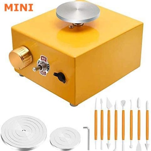 with 2 Mini Turntable Pottery Wheel Machine, Electric Pottery Whee...