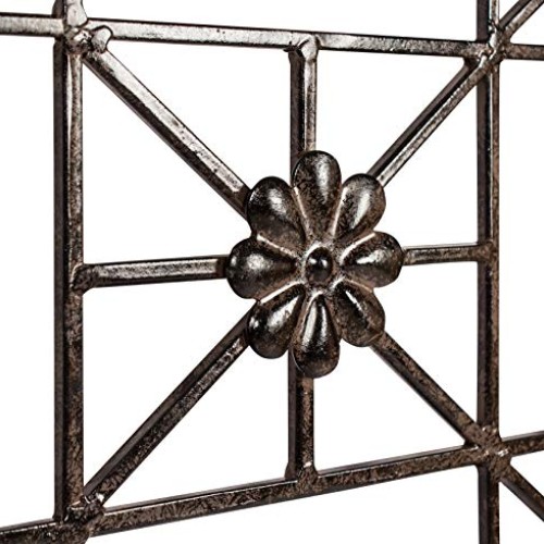 H Potter 5.5 Foot Tall Garden Flower Trellis Wrought Iron Heavy Sc...