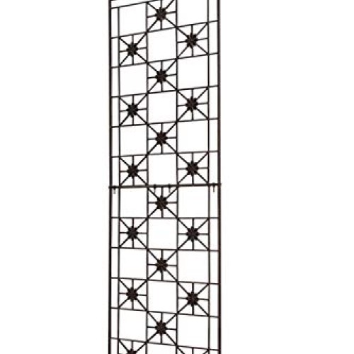 H Potter 5.5 Foot Tall Garden Flower Trellis Wrought Iron Heavy Sc...
