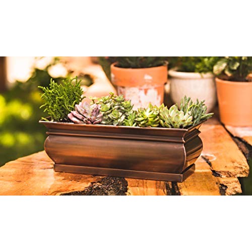 H Potter Herb Planter Pots Succulent Window Box Rectangular Indoor...