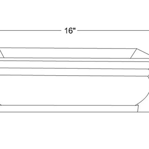H Potter Herb Planter Pots Succulent Window Box Rectangular Indoor...