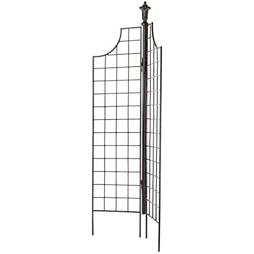 H Potter Metal Garden Screen Trellis for Climbing Plants for Priva...