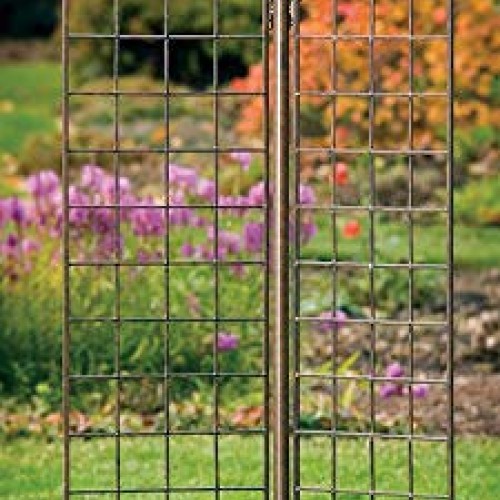 H Potter Metal Garden Screen Trellis for Climbing Plants for Priva...