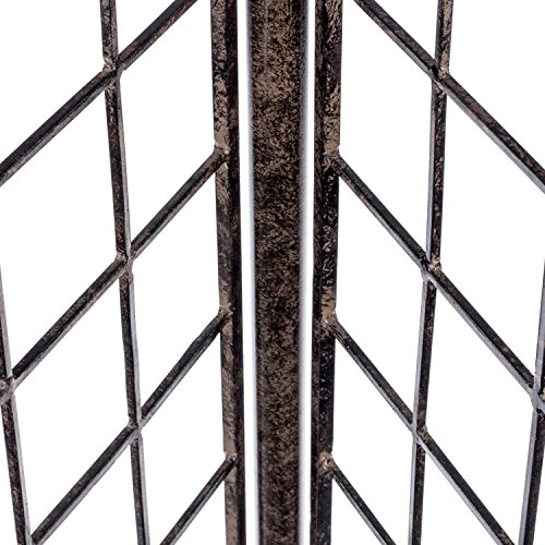 H Potter Metal Garden Screen Trellis for Climbing Plants for Priva...