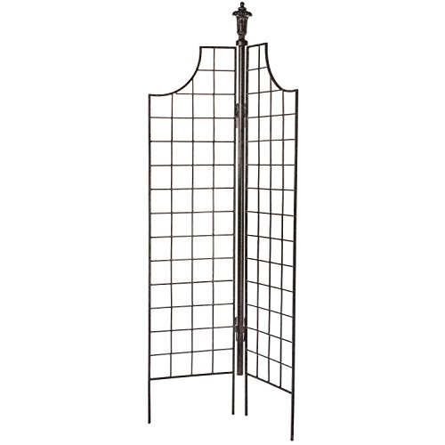 H Potter Metal Garden Screen Trellis for Climbing Plants for Priva...