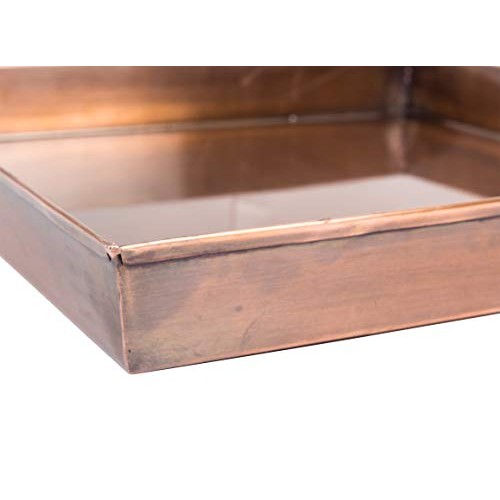 H Potter Patio Deck Flower Ribbed Garden Planter Antique Copper Fi...