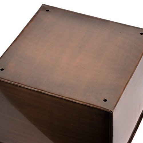 H Potter Patio Deck Flower Ribbed Garden Planter Antique Copper Fi...