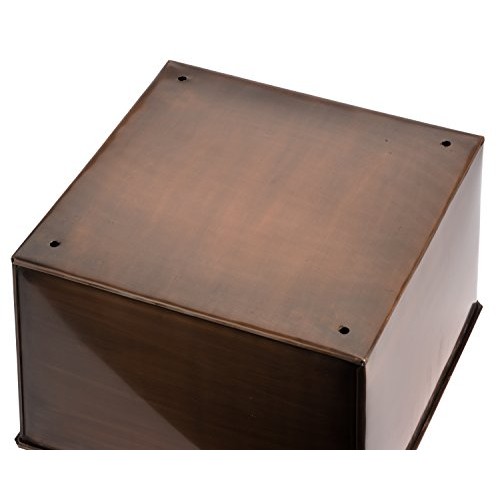 H Potter Patio Deck Flower Ribbed Garden Planter Antique Copper Fi...