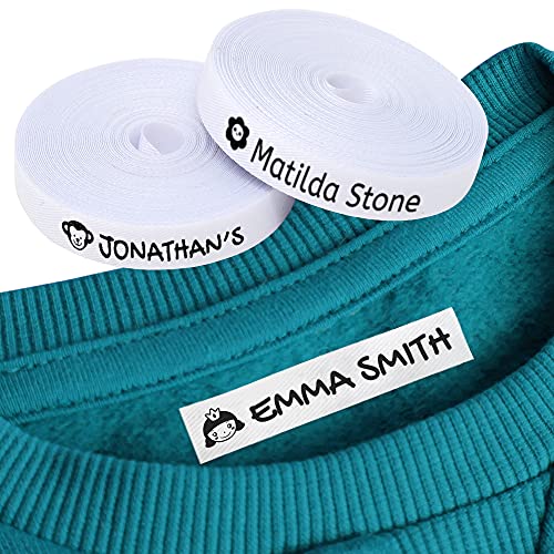 100 Personalized Iron-on Fabric Labels to Mark Your Clothes with I...