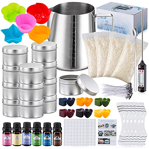 HABFHN Candle Making Kit, Scented Candles, Soy Wax and Accessory D...