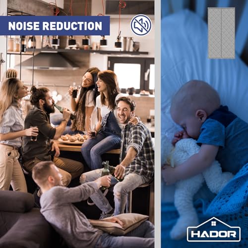HADOR Magnetic Thermal Insulated Door Curtain for Winter Fits Door...