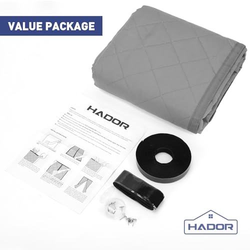 HADOR Magnetic Thermal Insulated Door Curtain for Winter Fits Door...