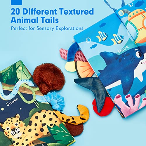 Baby Books 0-6 Months 2PCS Baby Toys 6 to 12 Months Touch Feel Fir...