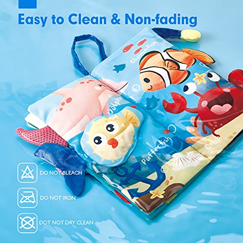 Baby Books 0-6 Months 2PCS Baby Toys 6 to 12 Months Touch Feel Fir...