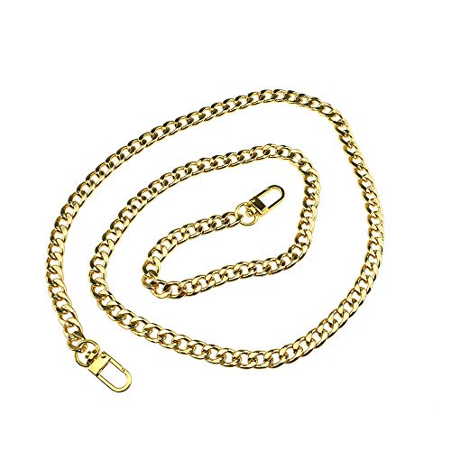 HAHIYO Purse Chain Strap Length 43.3 inches Yellow Gold for Should...