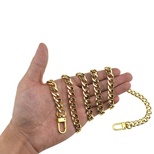 HAHIYO Purse Chain Strap Length 43.3 inches Yellow Gold for Should...