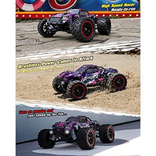 HAIBOXING 1/18 Scale Brushless Fast RC Cars 18859A, 4WD Off-Road R...