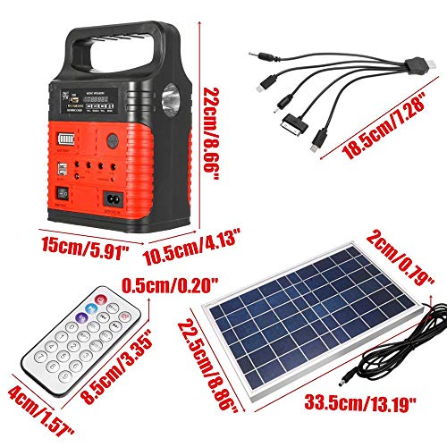 HAIRY Electric Household Generator, Outdoor Power Supply Radio Fla...