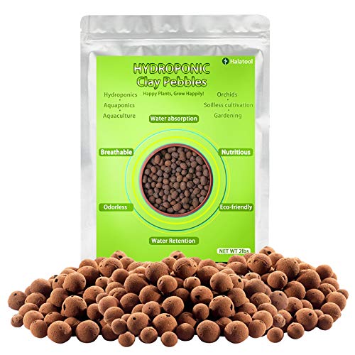 Halatool 2 LBS Organic Clay Pebbles- 4mm-16mm 100% Natural Expande...