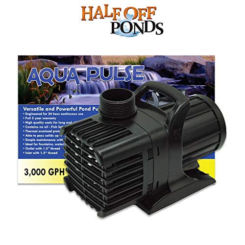 Aqua Pulse 3,000 GPH Submersible Pump for Ponds, Water Gardens, Po...