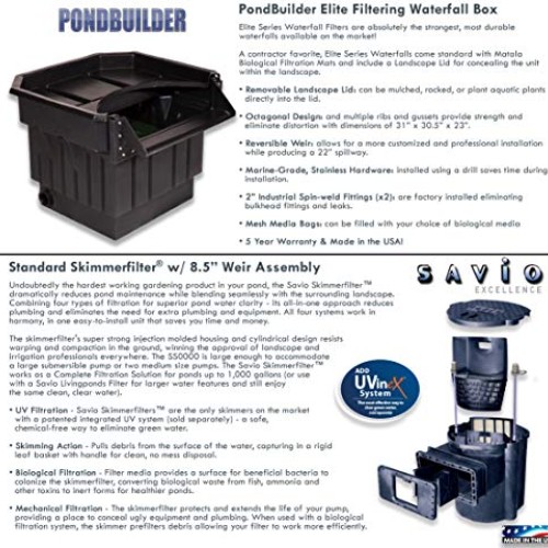 HALF OFF PONDS - LC2-5200 Complete Water Garden & Pond Kit with 20...